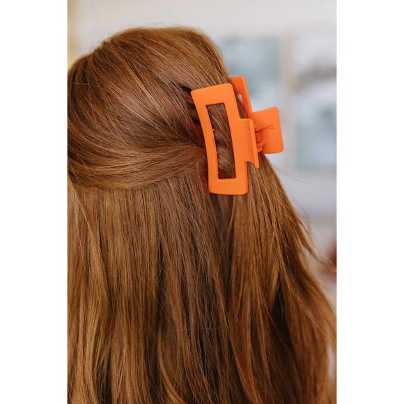 NEW 123 AMORE women's claw clip set in orange - Picture 9 of 10